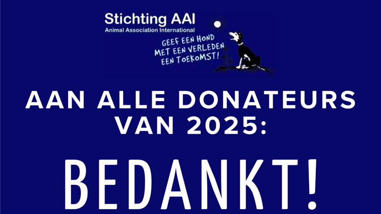 Dank aan donateurs 2025